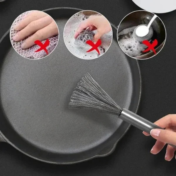 ScrubMaster™ – Stainless Steel Bristles | Tough on Grease | Comfortable Grip