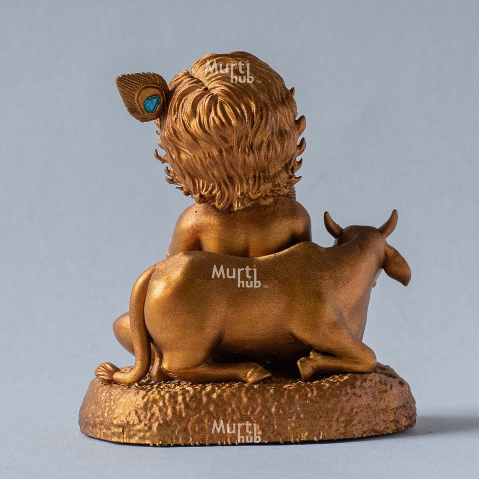 Baal Krishna with Cow 8 cm