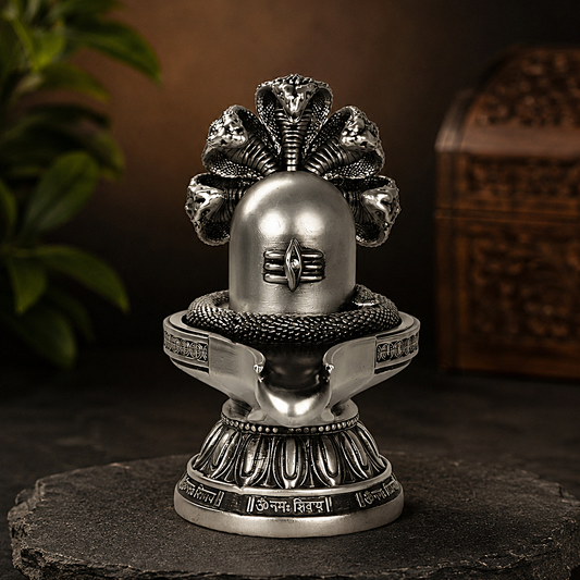 Shivalingam Silver Plated