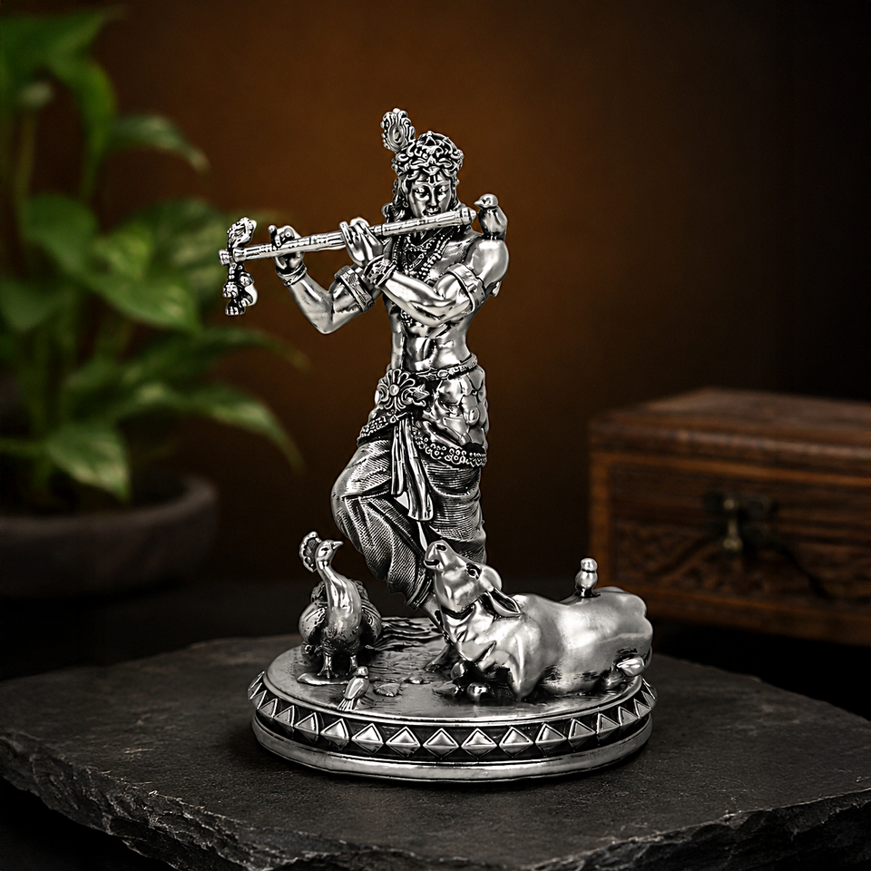 Krishna (Murli-dhar) Silver Plated