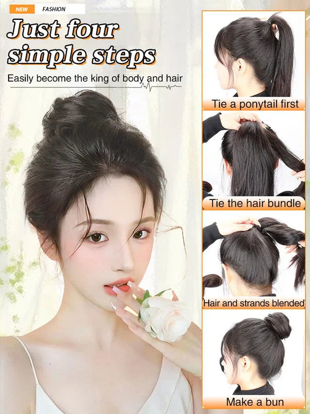 Self winding hair increasing wig bundles