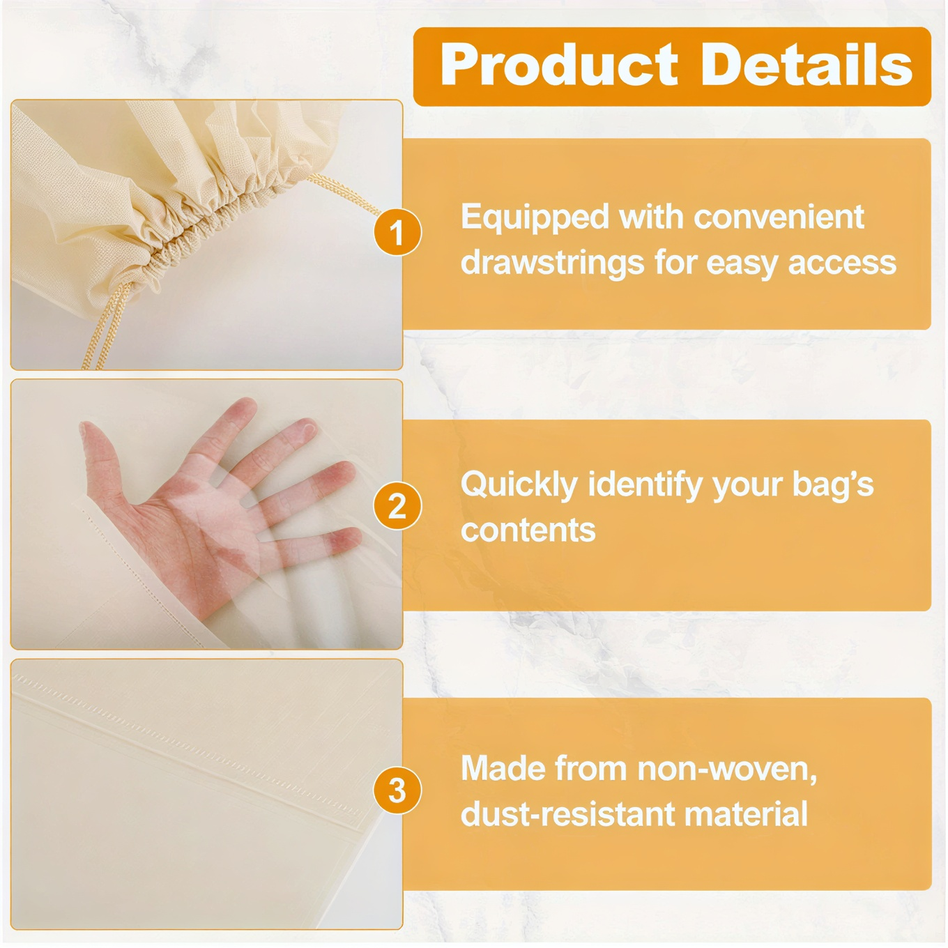 Clear-View Drawstring Bags