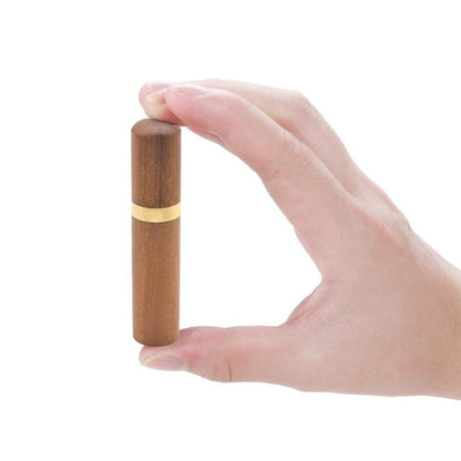 Wooden Needle Storage Case with Sewing Needles
