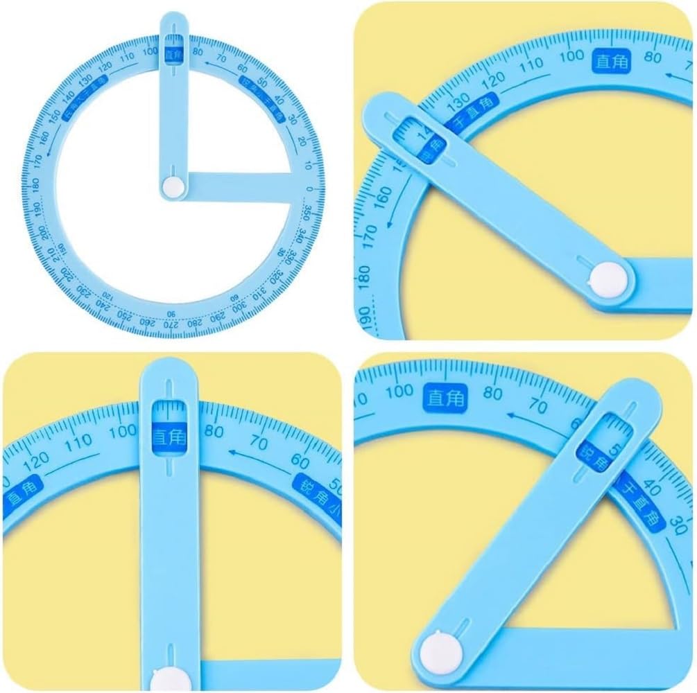 Multi Angle Measuring Protractor Ruler 360 Degree Rotating Tool