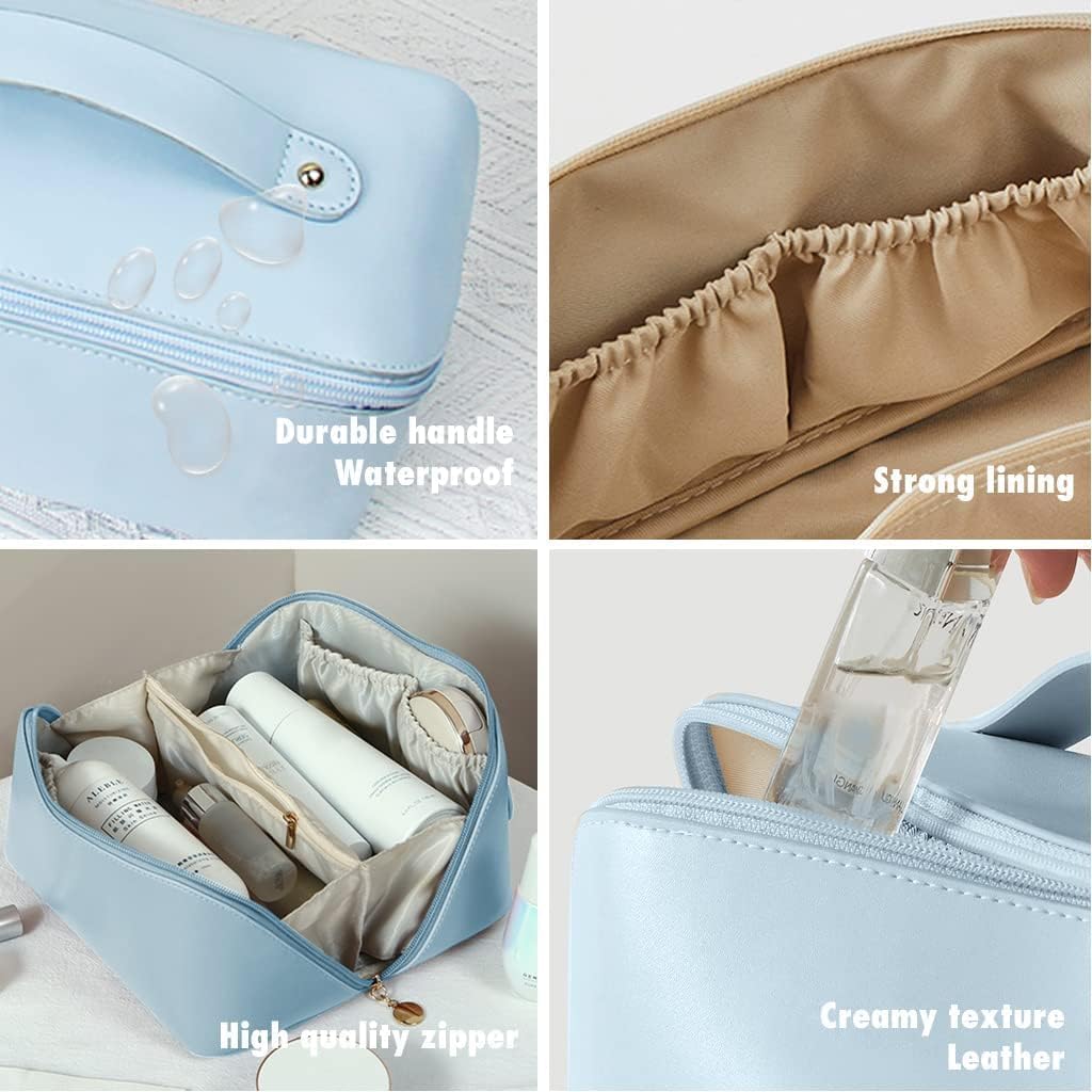 Premium Travel Cosmetic Pouch – Portable Makeup & Toiletry Organizer Bag