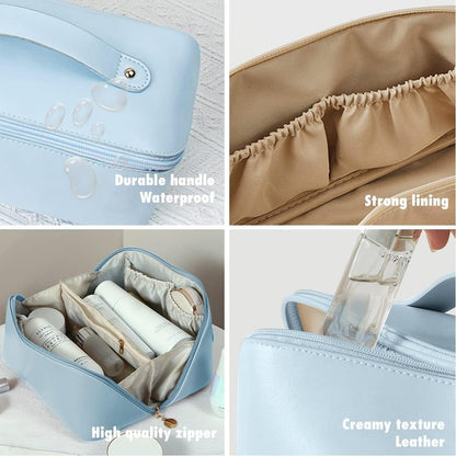 Premium Travel Cosmetic Pouch – Portable Makeup & Toiletry Organizer Bag