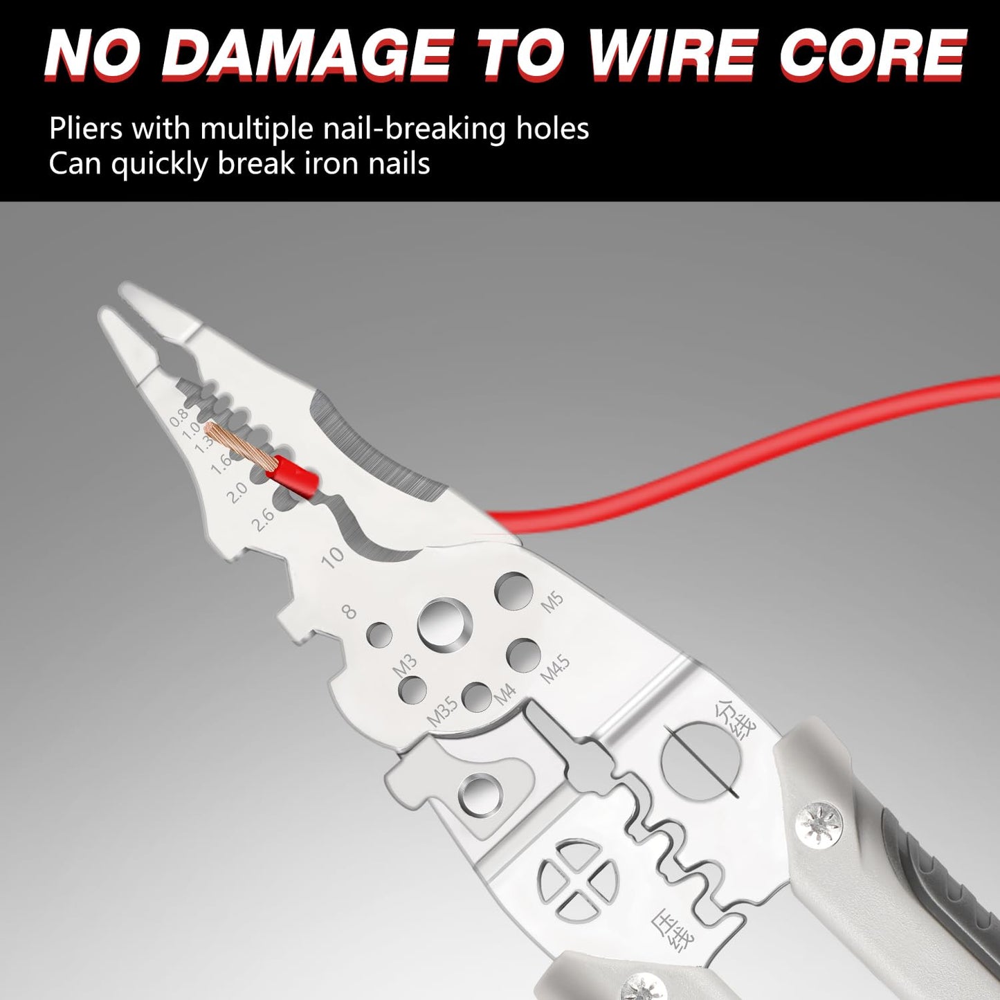 Heavy-Duty Multi-Function Wire Stripper & Crimping Pliers