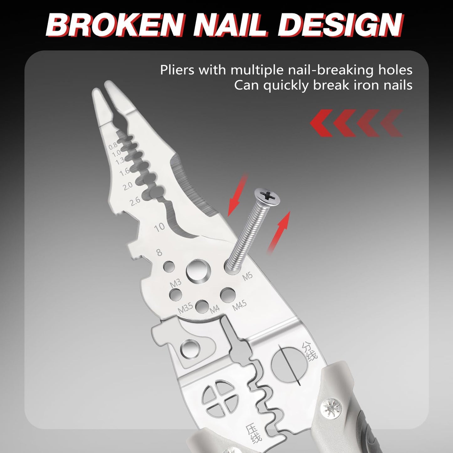 Heavy-Duty Multi-Function Wire Stripper & Crimping Pliers