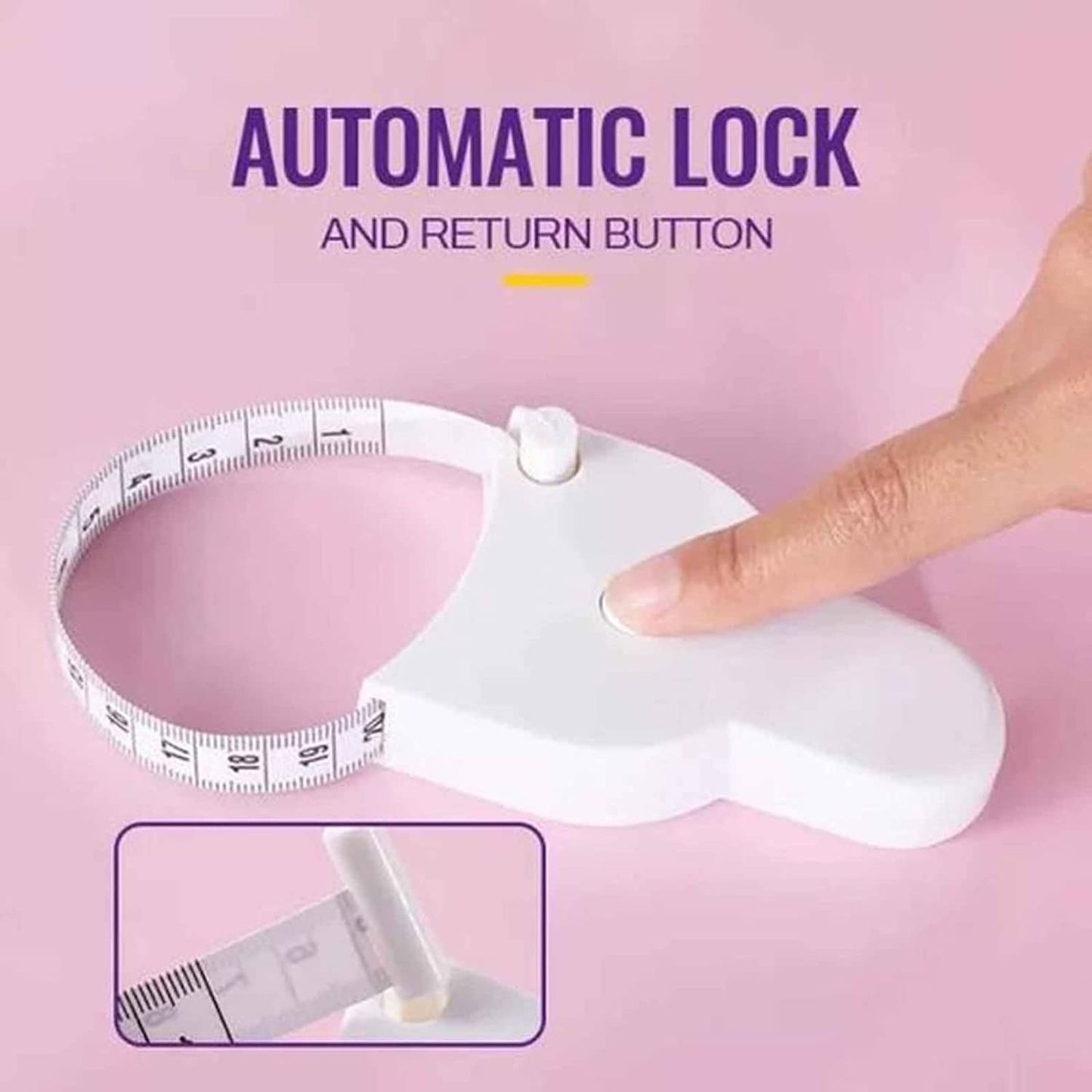 Automatic Retractable Body Measuring Tape with Lock Button