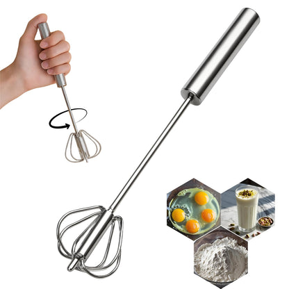 Stainless Steel Semi-Automatic Hand Beater