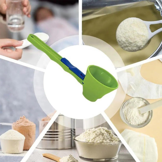 2-in-1 Sliding Spoon Funnel | No-Spill Scoop
