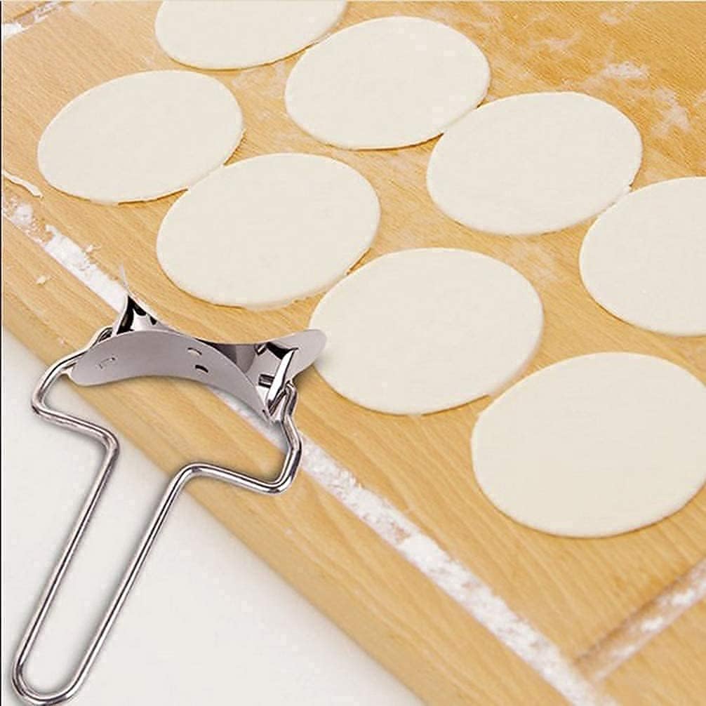Stainless Steel Dumpling Maker & Round Dough Skin Cutter