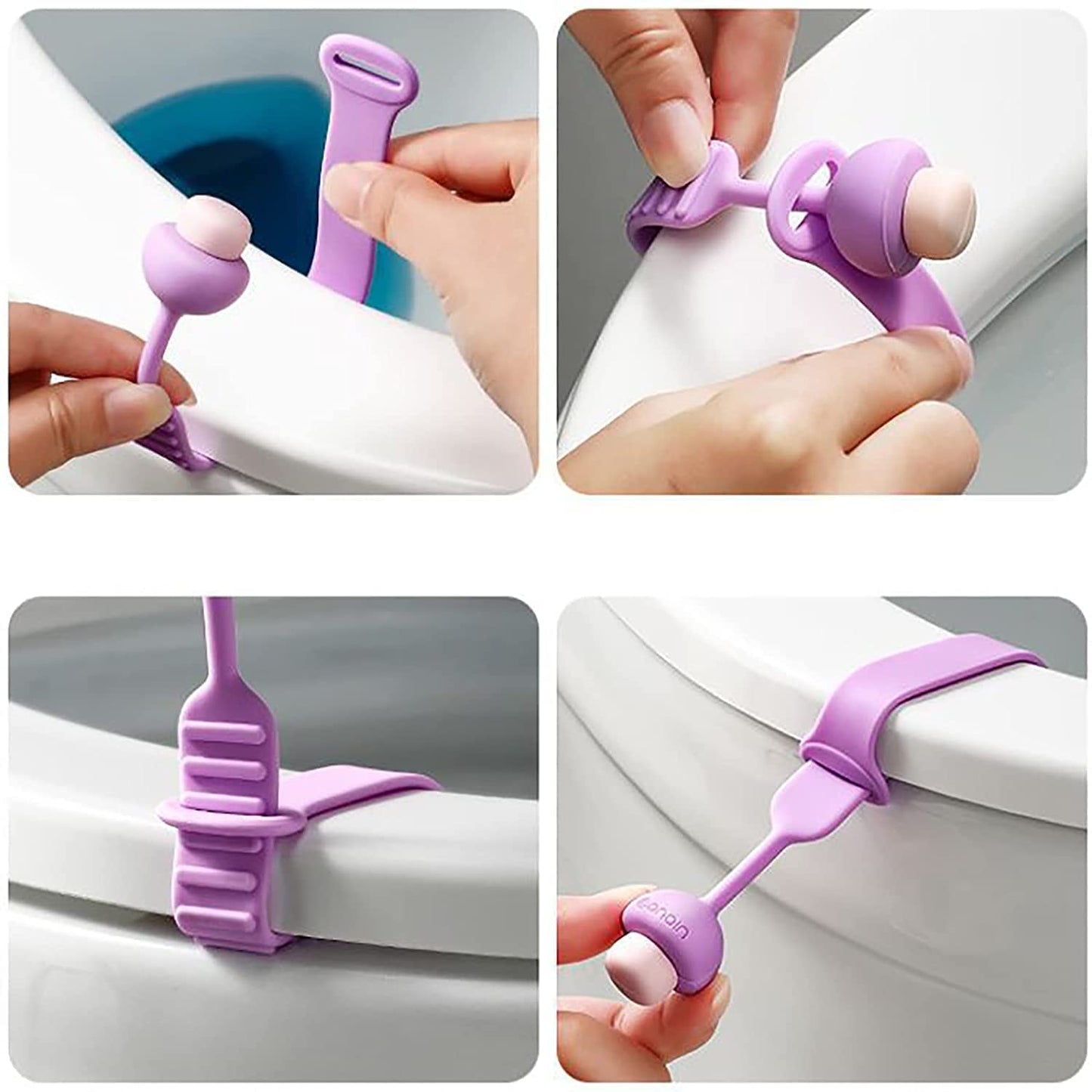Mushroom-Style Toilet Seat Lifter – Hygienic & Reusable