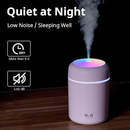 H2O Humidifier – Portable Mini Air Diffuser with LED Night Light