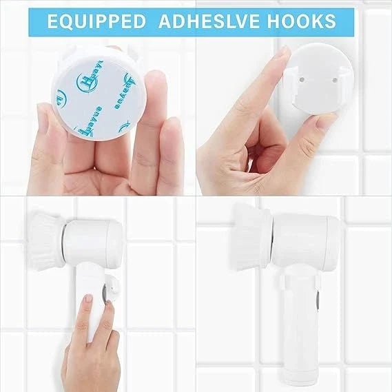 ScrubWhirl™ – 5-in-1 Spin Brush | For Tiles, Corners & More | Daily Cleaning