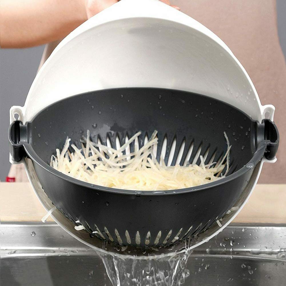 9 in 1 Vegetable Cutter with Drain Basket