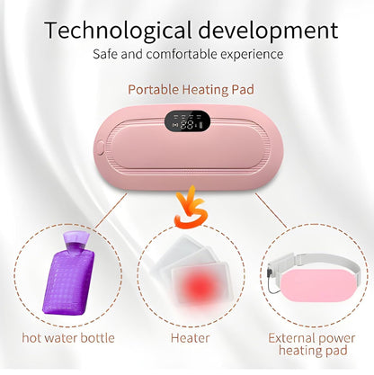 Portable Cordless Heating Pad For Cramps Relief & Massager