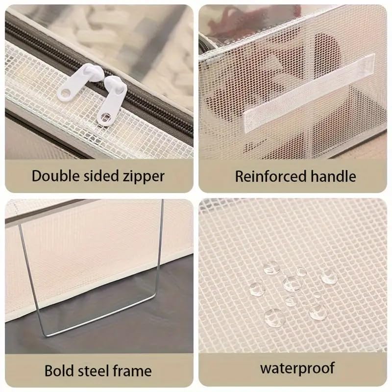Clear Foldable Shoe Storage Box – Transparent Dustproof Stackable Organizer