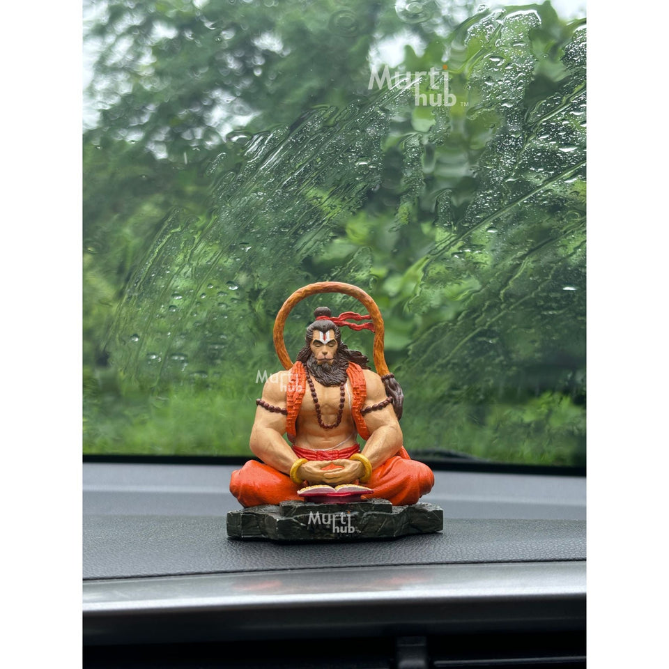 Pavan Sut Hanuman Ji — The Road Guardian | Exclusively Hand-Painted | 9 cm