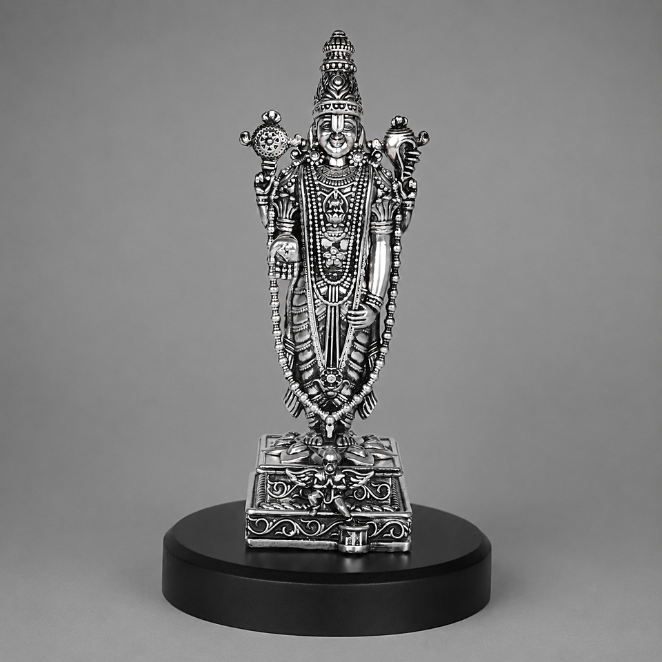 Lord Venkateshwar Balaji Silver Plated