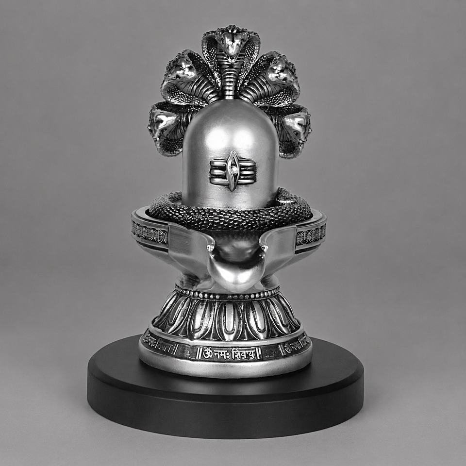 Shivalingam Silver Plated