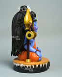 Baal Shiva Idol — The Serene Meditator | Hand-Painted, 7 cm | Car Dashboard & Home