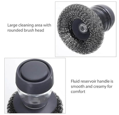 Kitchen Soap Dispensing Palm Brush (Pack of 2)