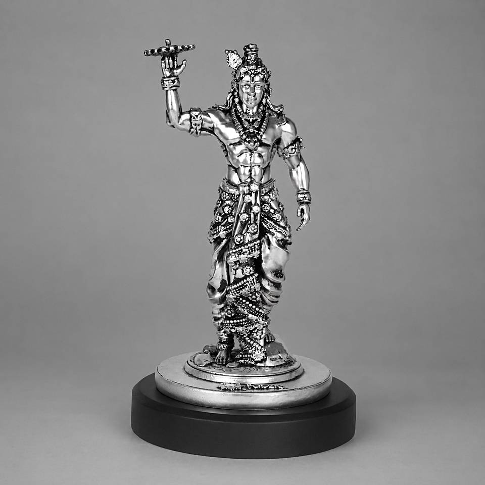 Krishna Sudarshan Silver Plated