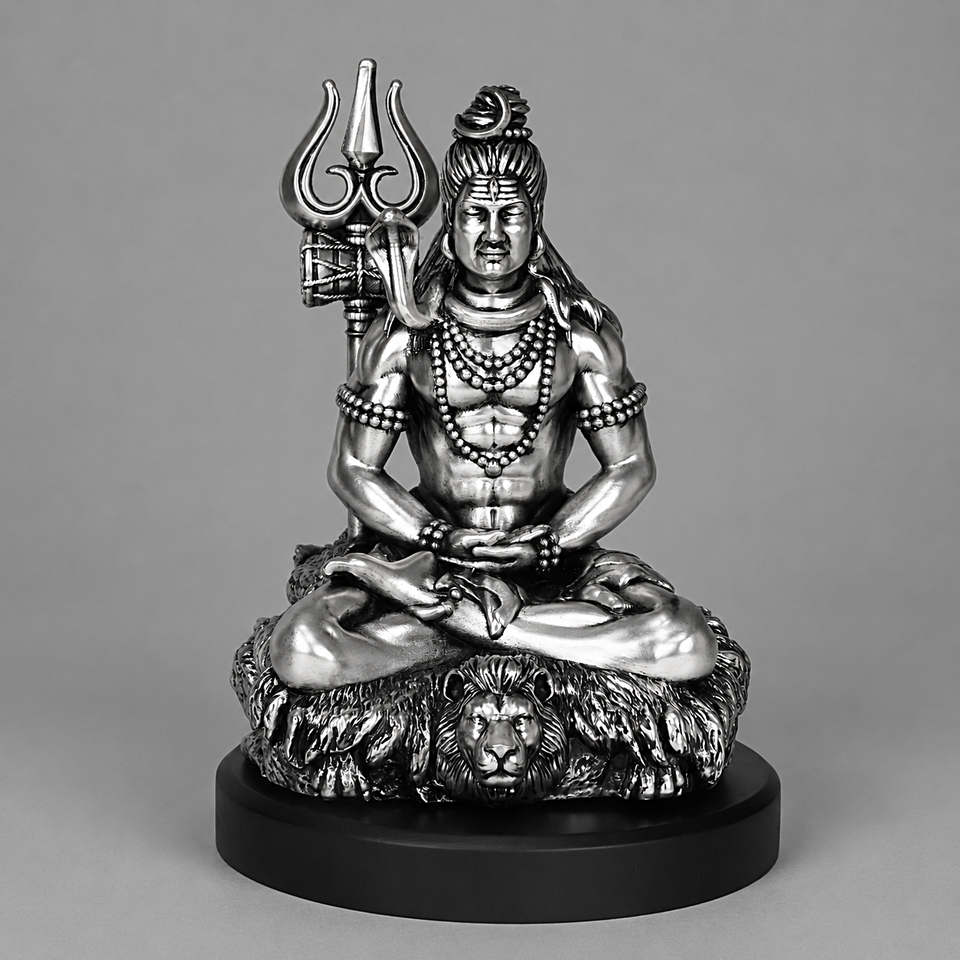 Shiv Dhyaanam Silver Plated