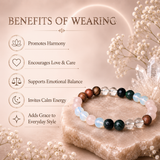 Ruling Number 6 | Crystal Bracelet | Numerology Bracelet - 8mm