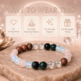 Ruling Number 6 | Crystal Bracelet | Numerology Bracelet - 8mm