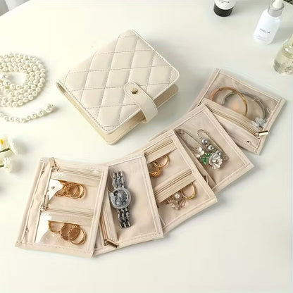 Premium Travel Jewelry Organizer Book (Assorted Colors)