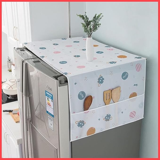 Waterproof Double Door Fridge Top Cover