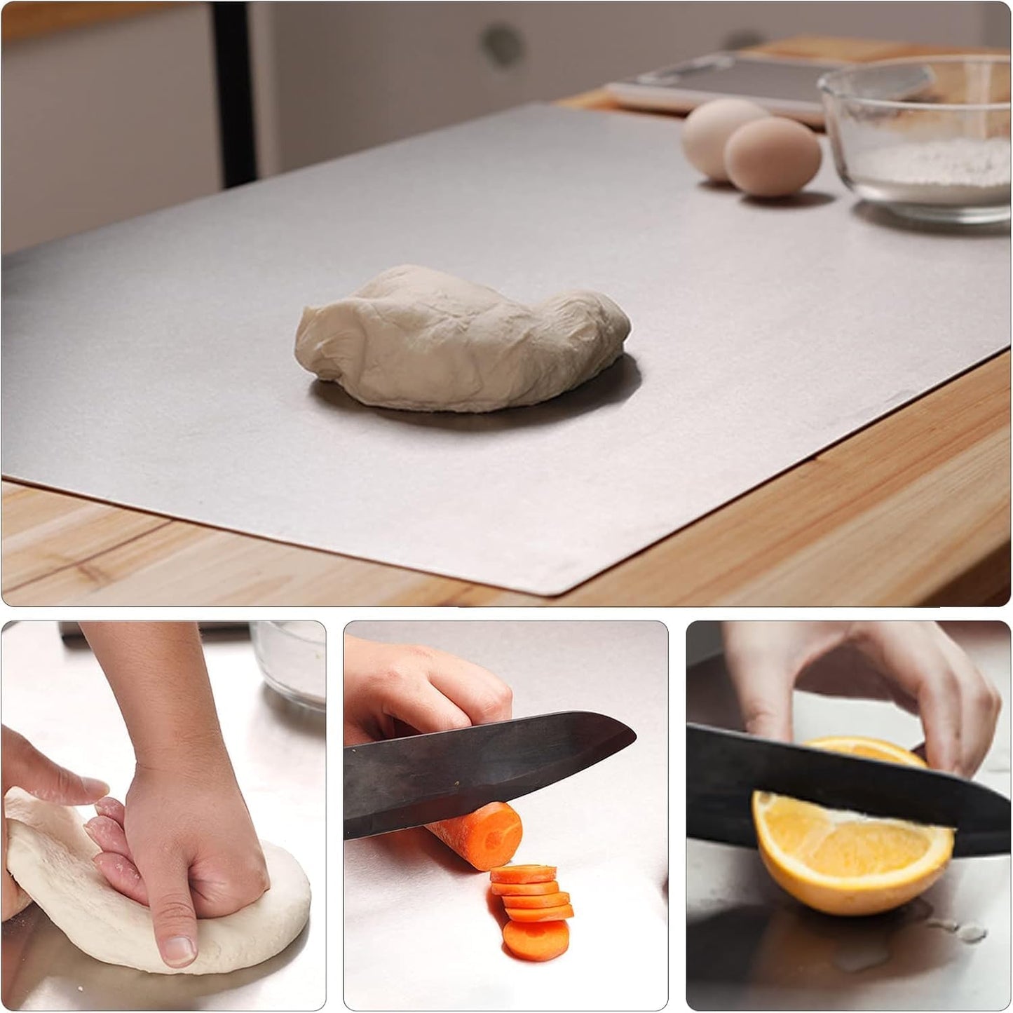 Stainless Steel Counter Top Chopping Board