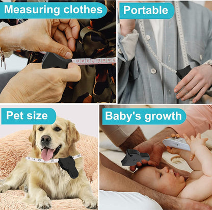 Automatic Retractable Body Measuring Tape with Lock Button