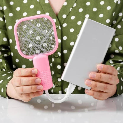 USB Rechargeable Mini Electric Mosquito Killer Racket – Safe & Powerful