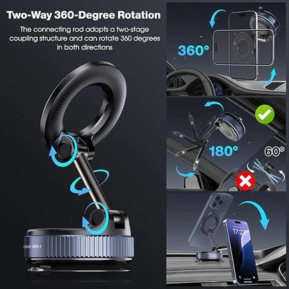 HoldEase™ – Ultra-Strong Magnetic Base | Hands-Free Viewing | Works with All Phones