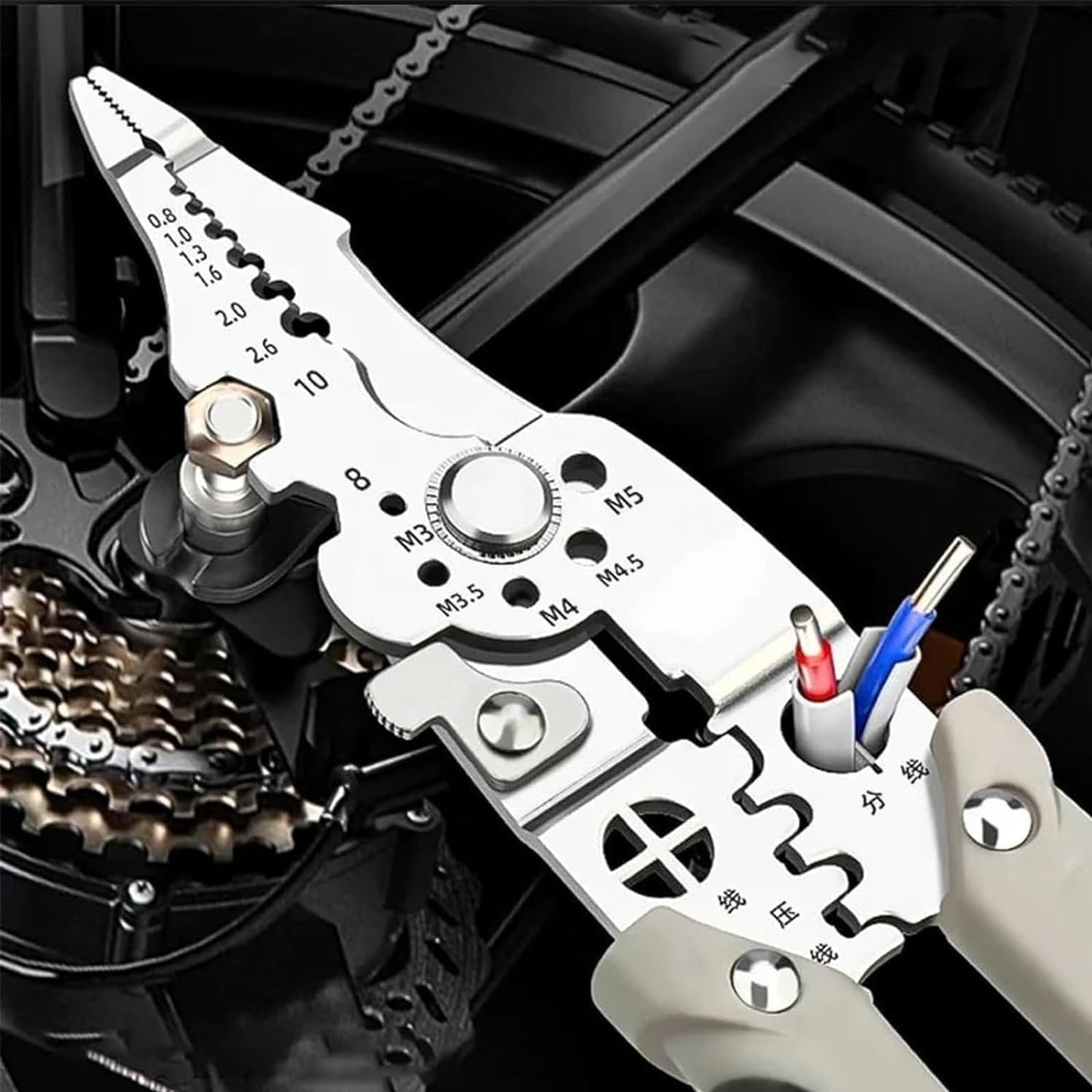 Heavy-Duty Multi-Function Wire Stripper & Crimping Pliers