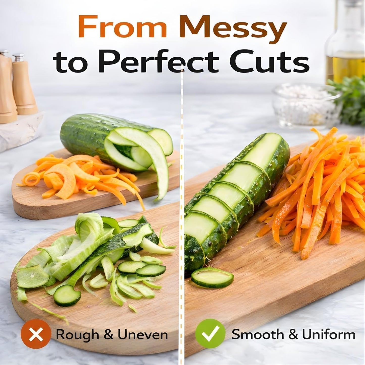 2-in-1 Stainless Steel Dual Blade Vegetable Peeler & Julienne Cutter