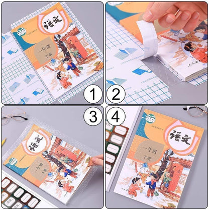 Self-Adhesive Transparent Book Cover Roll for Books, Notebooks & Files