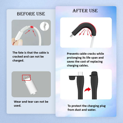 Silicone Cable Protector & Anti-Break Sleeve