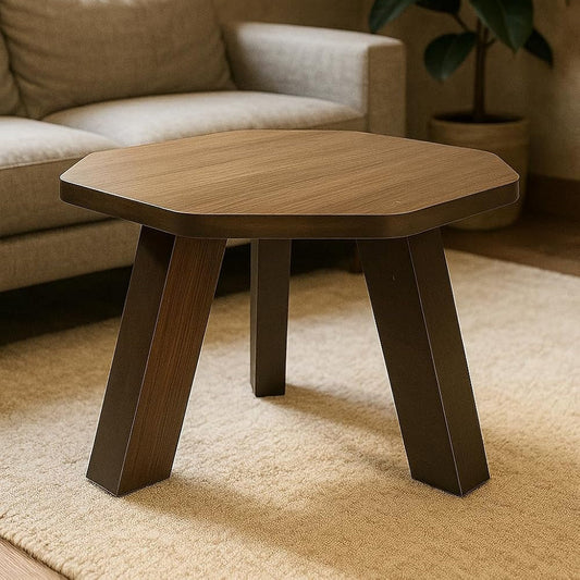 Foldable Mini Hexagonal Side Table Sturdy Legs, Perfect for Living Room