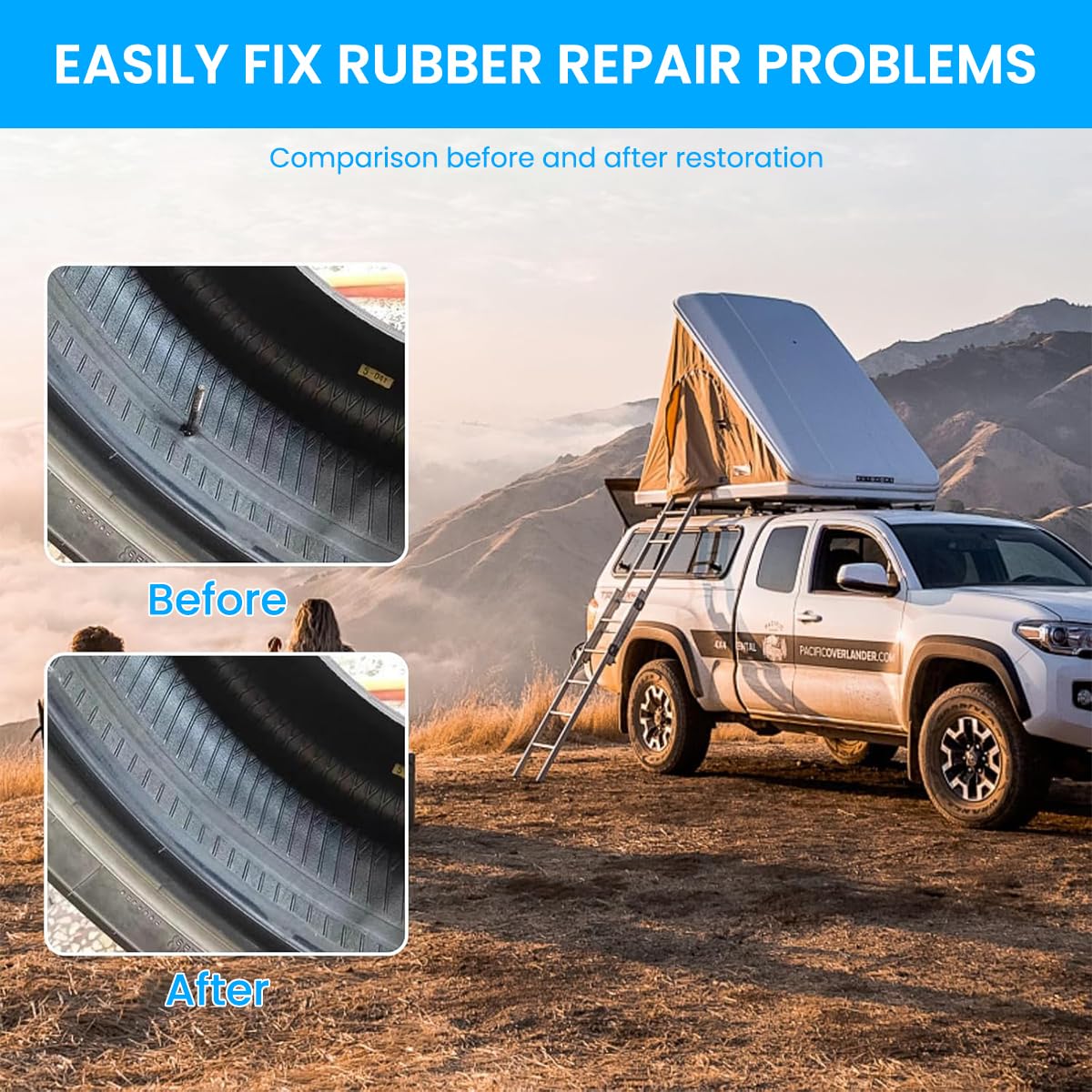 Tubeless Tyre Repair Rubber Nails Kit