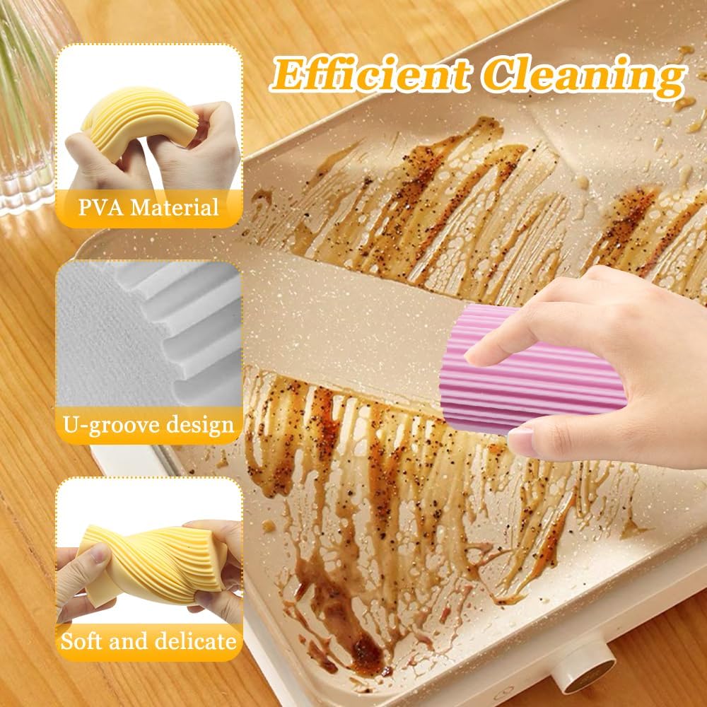 Multipurpose PVA Cleaning Sponge Brush
