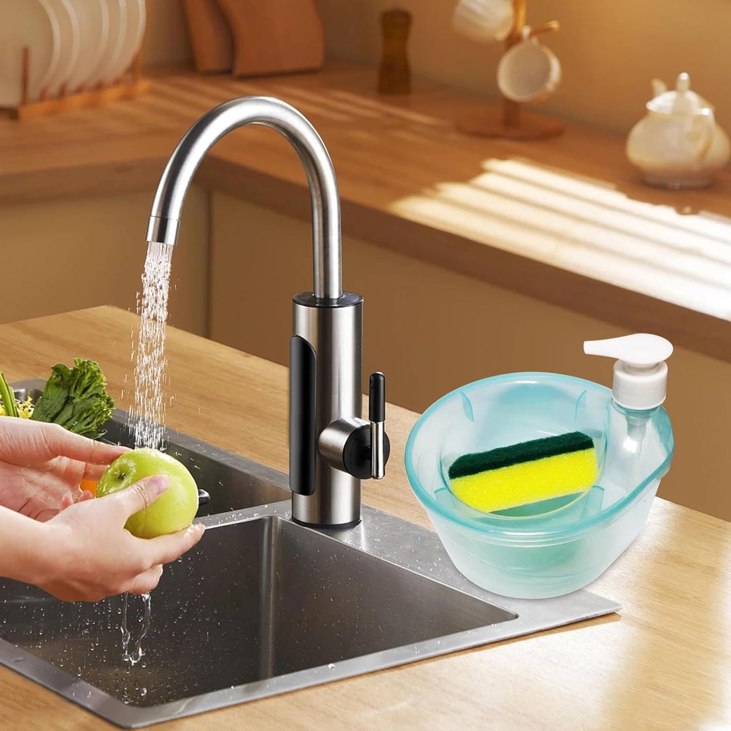 Double Layer 2 in 1 Liquid soap Dispenser