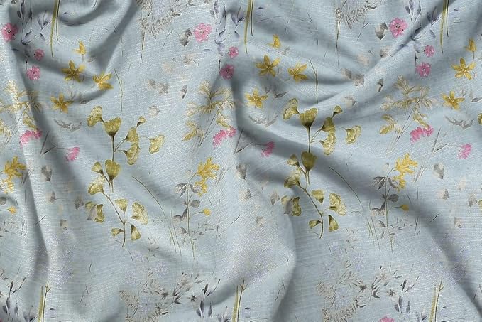 Blue & Pink King Size Bedsheets with 2 King Size Pillow Covers