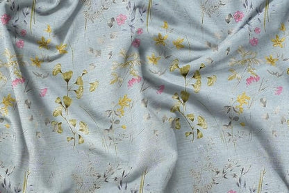 Blue & Pink King Size Bedsheets with 2 King Size Pillow Covers