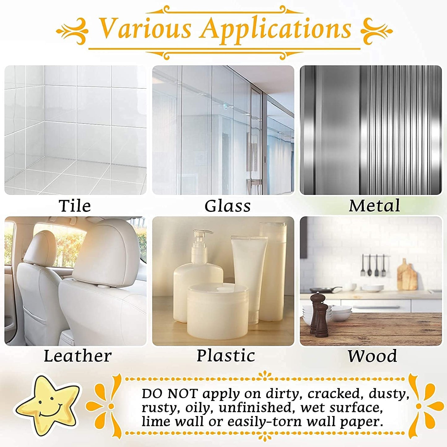 Reusable Nano Gel Double-Sided Tape