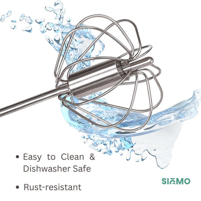 Stainless Steel Semi-Automatic Hand Beater