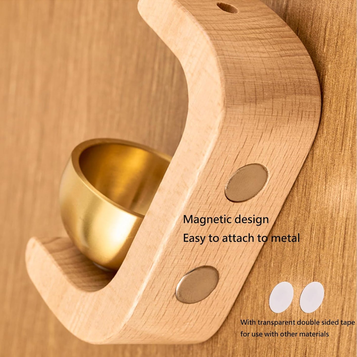 Wooden Mini Music Bowl Bell – Calming Sound Ornament